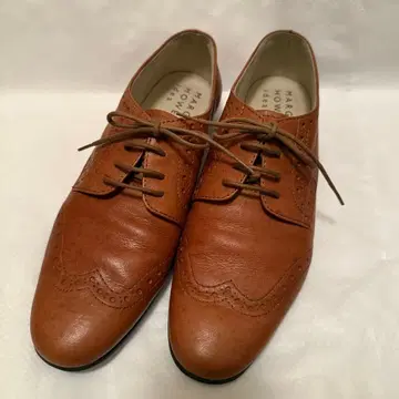 마가렛호웰 레이스업 브라운 가죽 신발 가죽 24.5