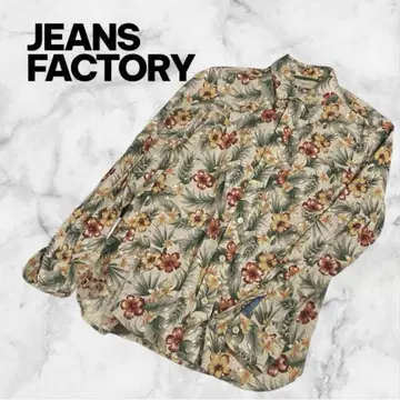 진즈팩토리 꽃무늬 셔츠 M 일본제