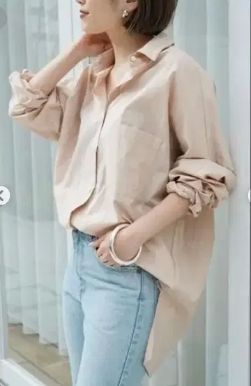 EVERYDAY I LIKE 오버 사이즈 셔츠