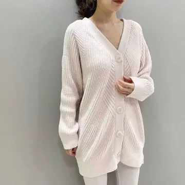 젤라또피케 얇은 핑크 가디건