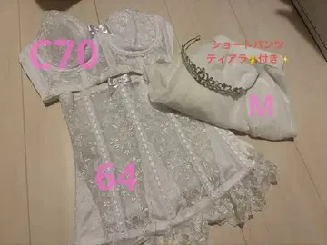 세모아 브라이덜 이너 C70 64, 티아라, 숏팬츠 M 포함!!