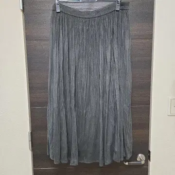 [ 새상품급 ] UNTITLED 48 그레이 스웨이드 느낌 플레어 스커트