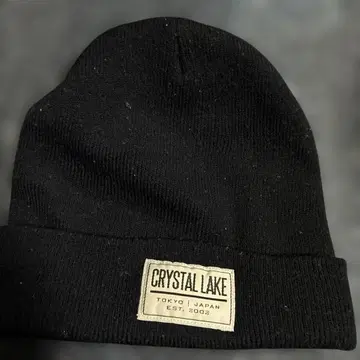 CRYSTAL LAKE 블랙 니트 캡