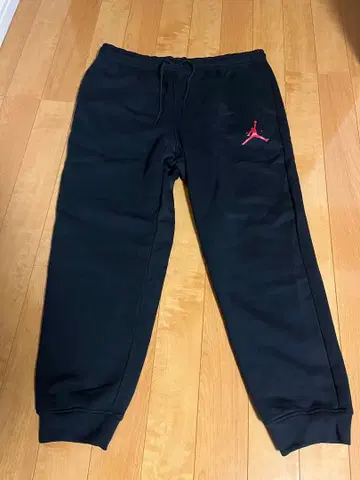 블랙 조거 팬츠 점프맨 로고 2XL