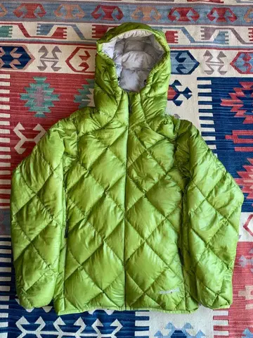 mont-bell 라임 그린 다운 자켓