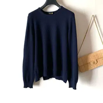 드로어 *푹신하고 부드러운 캐시미어 99% 촘촘한 크루넥 루즈핏 니트