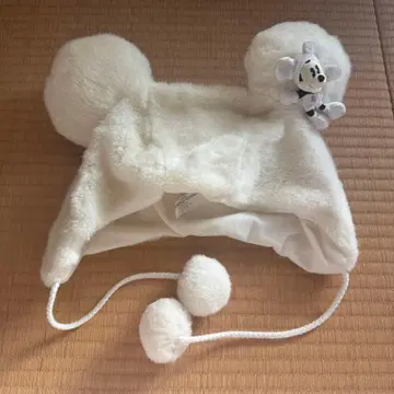 디즈니 팬캡 화이트 라메