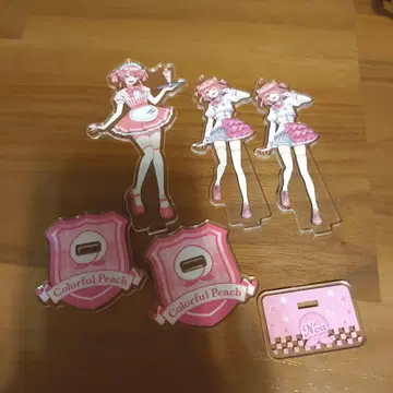 컬러풀 피치 의아 씨 피치 파라다이너 아크릴 스탠드