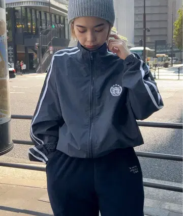 CANAL JEAN 나일론 자켓 차콜 그레이 ONE SIZE