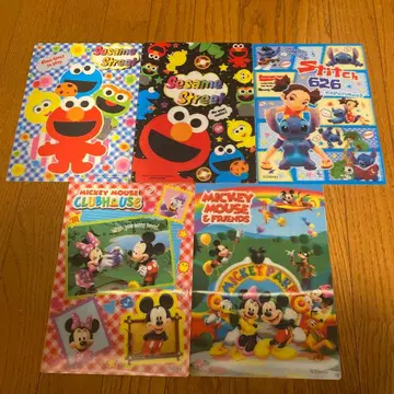 엘모 미키 스티치 3D 책받침 세트