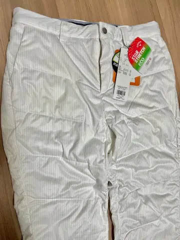 미사용 새상품 캘러웨이 화이트 스트라이프 남성 바지 M