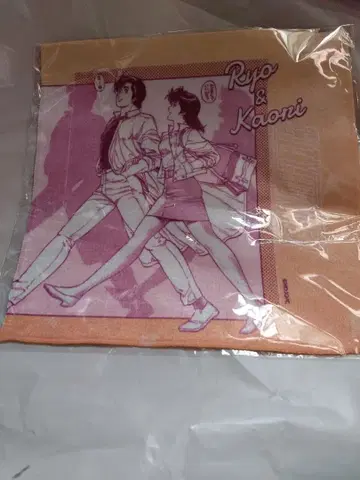 미개봉 새상품 시티헌터 대원화전 사에바 료 마키무라 카오리 타월 손수건