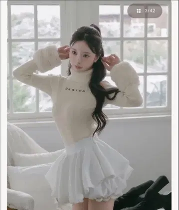 Darich 다리치 스무스 퍼 리브 니트탑 IVO