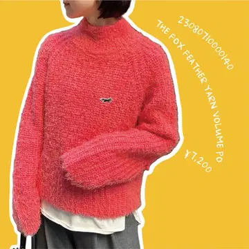 B.C STOCK TheFox 페니스 페더얀 하이넥 니트