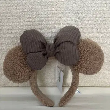 택 포함 디즈니 머리띠 보아 복슬복슬 화이트 미니