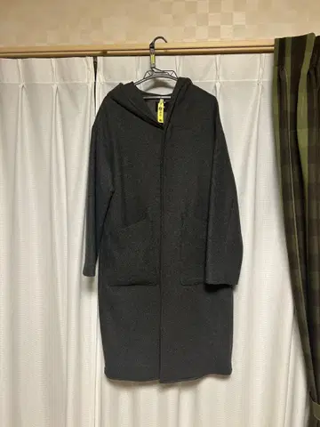 HARE 후드 부착 롱 코트