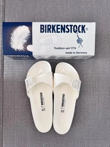 BIRKENSTOCK 화이트 샌들 41