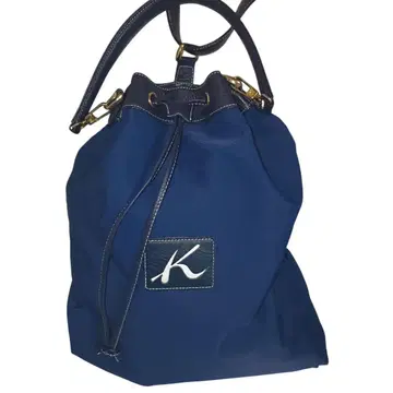 키타무라 K 로고 2way 숄더백 네이비
