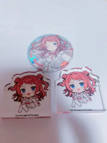 학마스 사키 아크릴 블록 캔뱃지