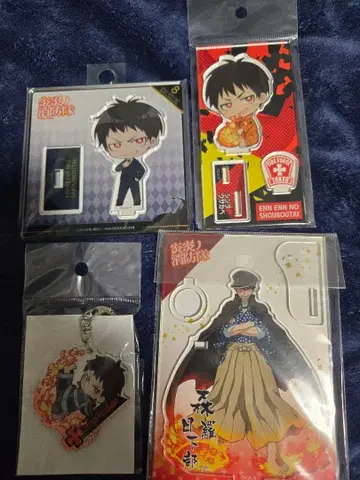 불꽃 소방대 삼라 신라 하단 아크릴 키링 아크릴 스탠드 묶음 판매