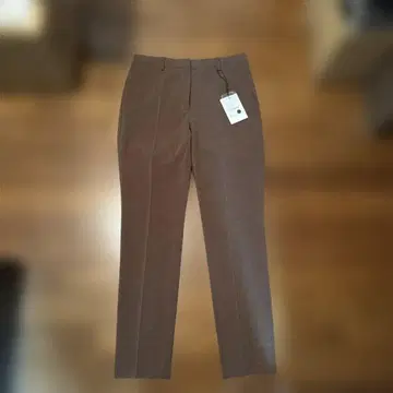 theory 브라운 테이퍼드 팬츠