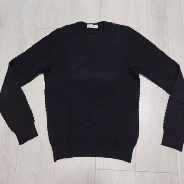 Gran Sasso 블랙 크루넥 니트 44 울 100