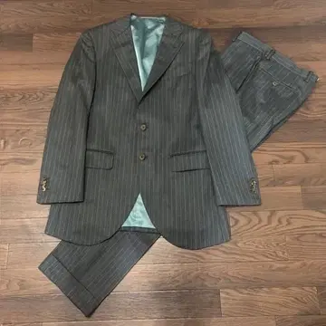 SCABAL 스캐벌 오더 수트 그레이 스트라이프 아자부 테일러 남성용