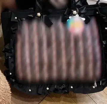 A3 프릴 디자인 이타백용 토트백 5주년 ver 블랙