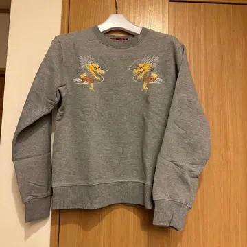 AVIREX 호랑이와 용 자수 맨투맨 그레이 여성용 M