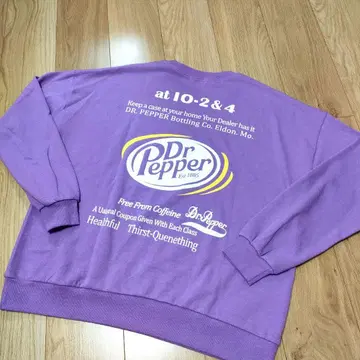 [ 초레어 ] 닥터페퍼 vintage 기업 셔츠 긴팔 퍼플 한국제