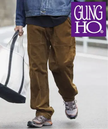 GUNG HO 코듀로이 워크 팬츠 브라운