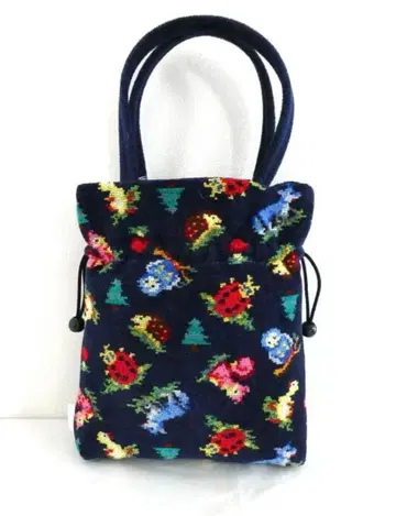 [페이러] 하이디 프렌즈 포레스트 복조리백 토트백 네이비