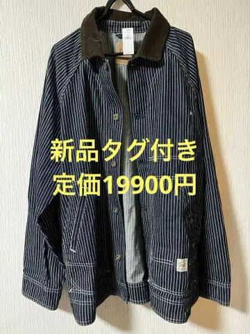 [ 미착용 새상품 ] GAP 데님 스트라이프 쵸아 자켓 남성용 L 사이즈