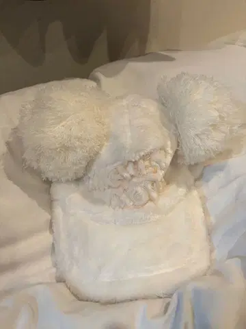 미키 귀 달린 화이트 캡