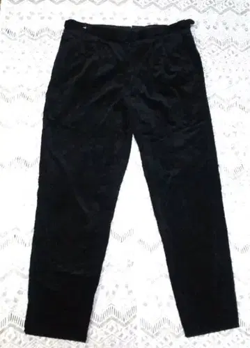 투모로우랜드 블랙 코듀로이 팬츠 슬랙스