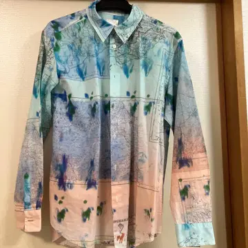 Paul smith 도안 타이다이 염색 긴팔 셔츠