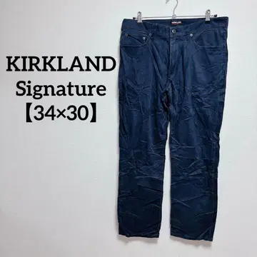 KIRKLAND Signature [ 34 x 30 ] 치노 팬츠 네이비