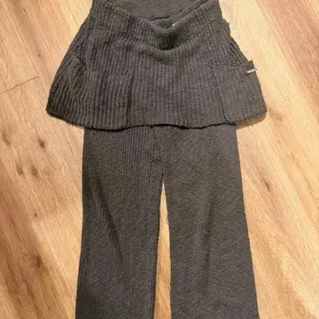 DISPATCHER NO.8 니트 스커트 세트 팬츠 다크 그레