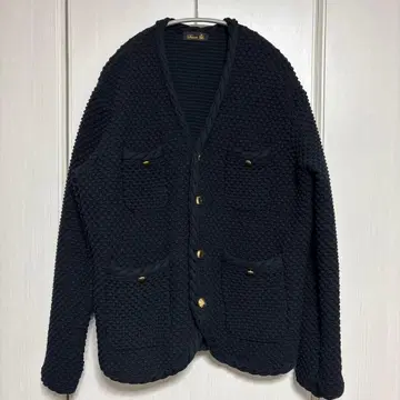 새상품 미사용 드로어 5G 케이블 파이핑 자켓 코트 니트