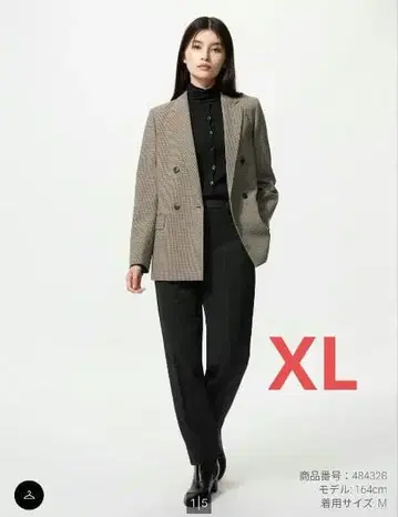 새상품급 유니클로 웜 스마트 팬츠 블랙 XL 가을/겨울 속기모