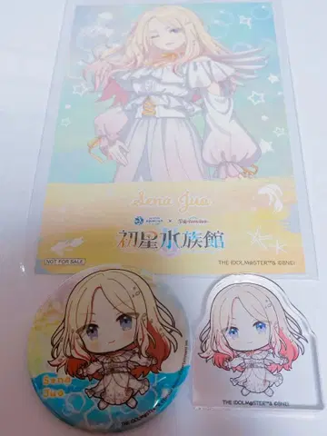 하츠보시 수족관 쥬오세이난 아크릴 블록 캔뱃지 특전