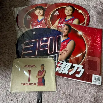 사토 요시노 야마다 니치카 부채 타월 파우치 세트 미개봉 새상품