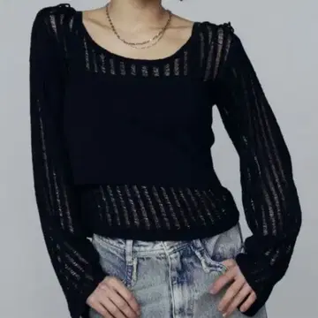 에모다 레이어드 시어 니트