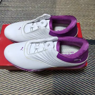 PUMA 골프화 화이트/퍼플 그로브 19cm 새상품 포함