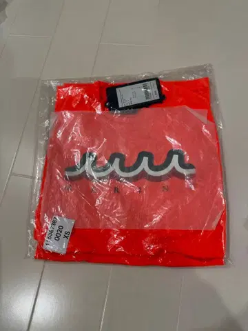 muta MARINE 오렌지 반팔 T셔츠 사이즈 XS