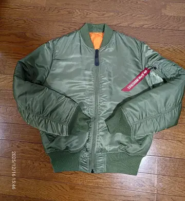 ALPHA INDUSTRIES MA-1 S 사이즈 세이지 그린