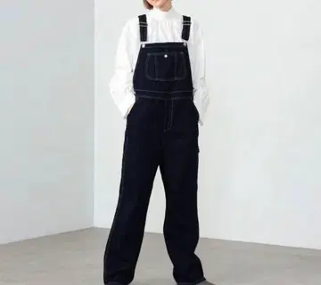 썸씽 오버롤 블랙