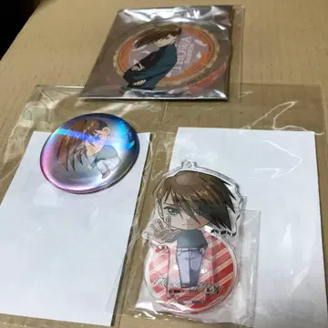 캔뱃지 아크릴 스탠드 코스터 건담 W 트로와 애니메이트 카페 그라테