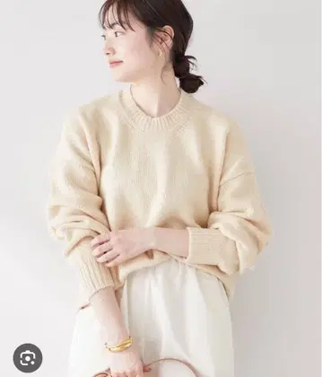 플라주 알파카 울 헴프 니트