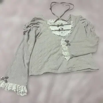 양산형 NOEMIE 레이스 긴팔 상의 M 사이즈